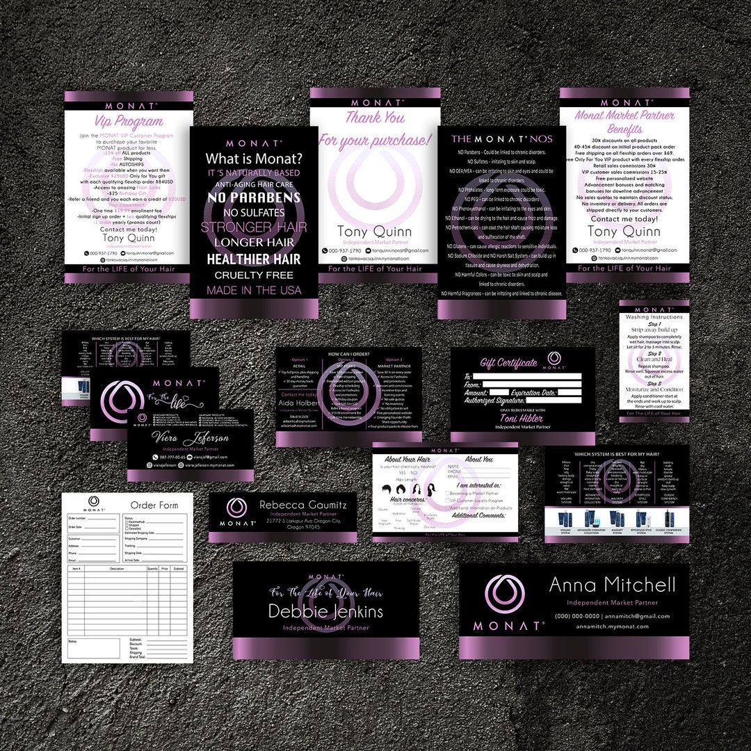 Monat Marketing Kit, Monat Marketing Bundle, Monat Starter Kit , Monat