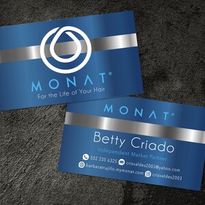 Tarjeta de visita Monat, tarjeta de socio de Monat Market, tarjeta de visita, tarjeta personalizada de Monat, imprimible, archivo digital, B1
