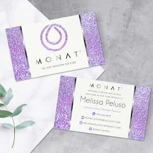 Monat Visitenkarte, Monat Markt Partnerkarte, Haarpflege Visitenkarte, personalisierte Karte, druckbare, digitale Datei, B678