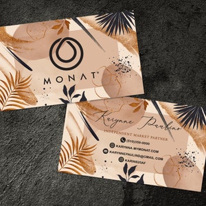 Personalisierte Monat Visitenkarte, Monat Markt Partnerkarte, Monat Visitenkarte, Monat Karte, digitale Datei, OA