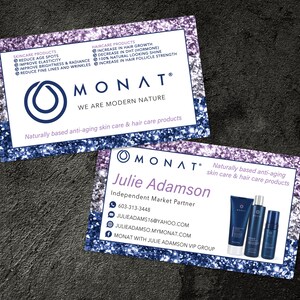 Monat Visitenkarte, Monat Markt-Partner-Karte, klassische Visitenkarte, personalisierte Karte, druckbare, digitale Datei, B58