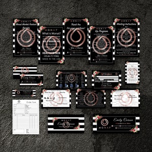 Monat Marketing Kit, Monat Marketing Bundle, Monat Starter Kit , Rose Gold Monat Starter  Bundle, Monat Kit, Printable, 15 in 1