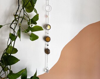 Rose quartz celestial sun catcher