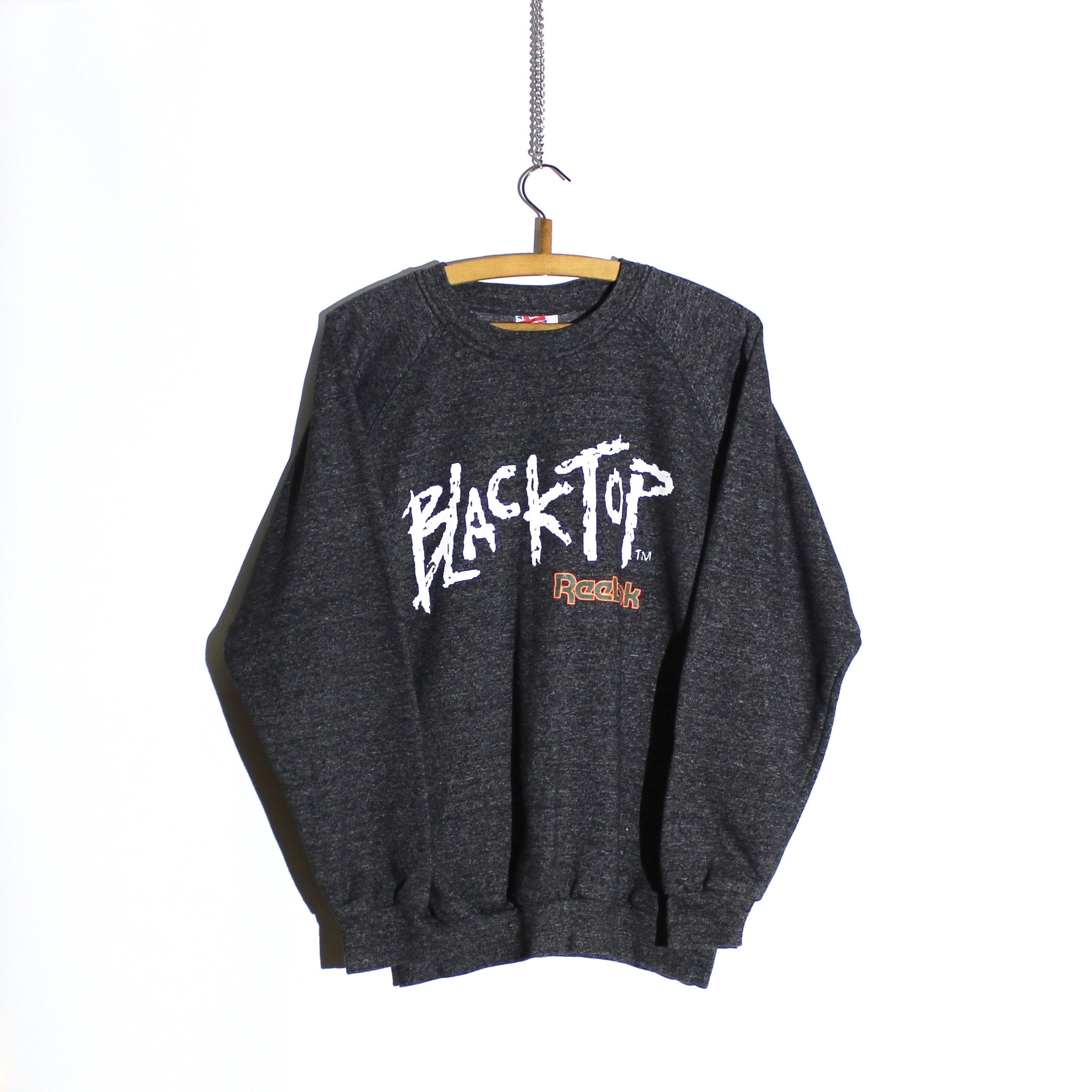 Vintage 90s Reebok Blacktop Crewneck Sweatshirt Etsy Canada