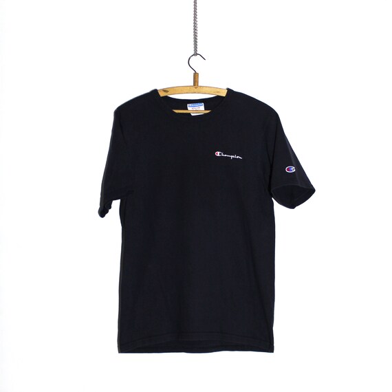 navy blue champion shirt