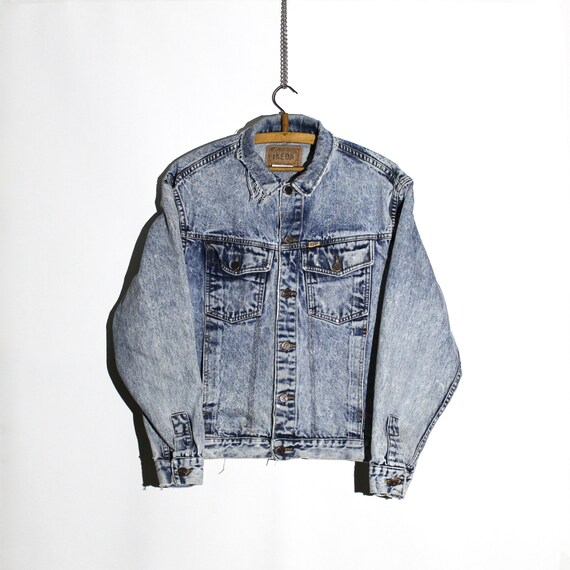 jaket jeans acid wash