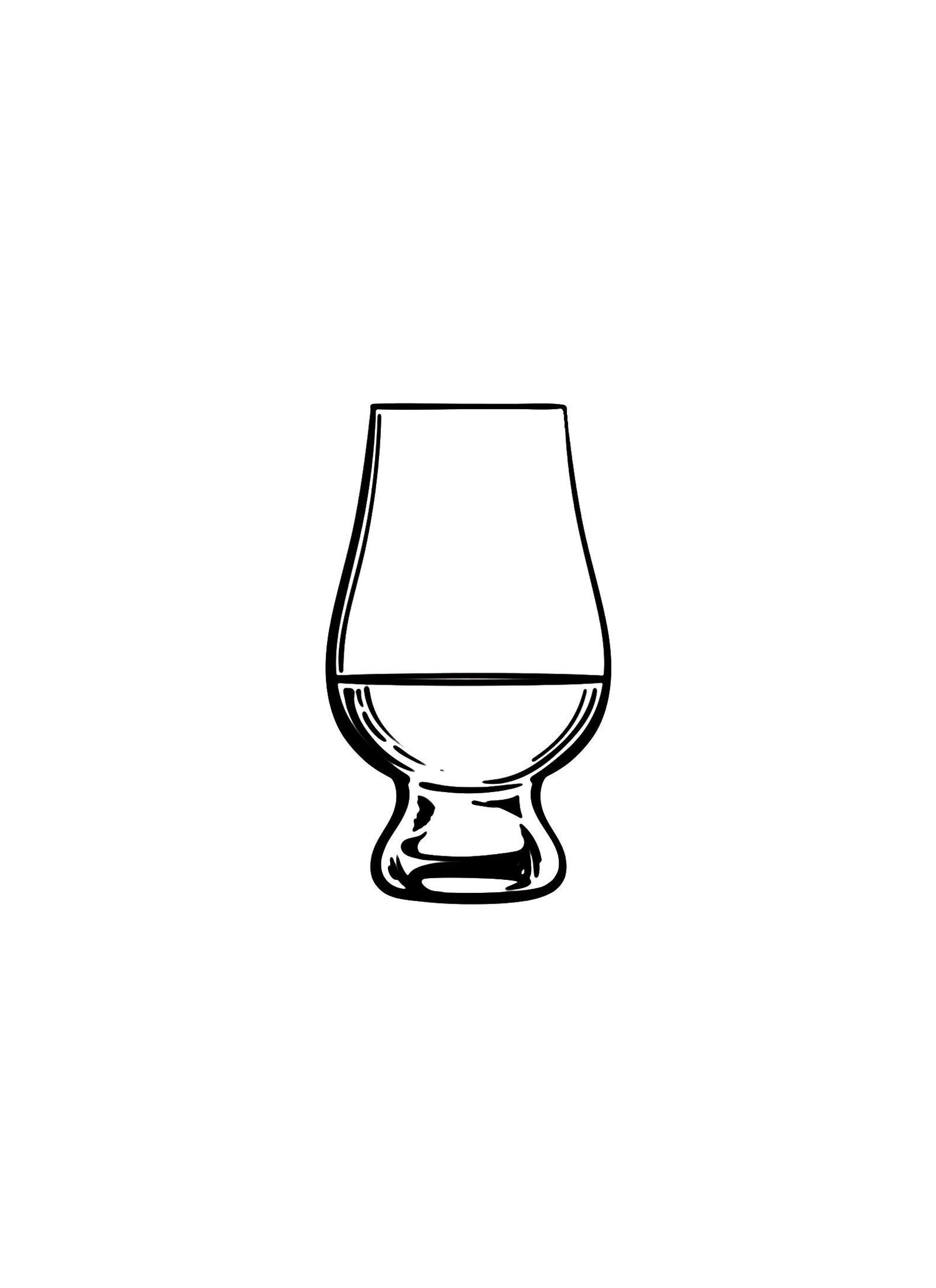 Glencairn Glas Whisky glas SVG PNG Vektor Datei Tshirt Etsy.de