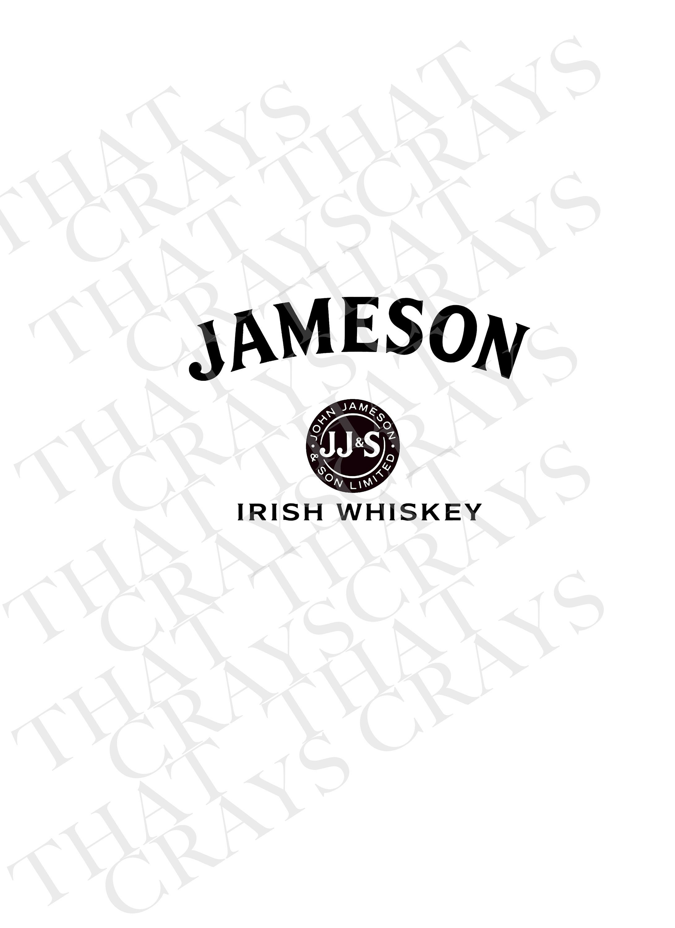 Jameson Irish Whiskey Vector Crafts Tshirt Image Clip Etsy