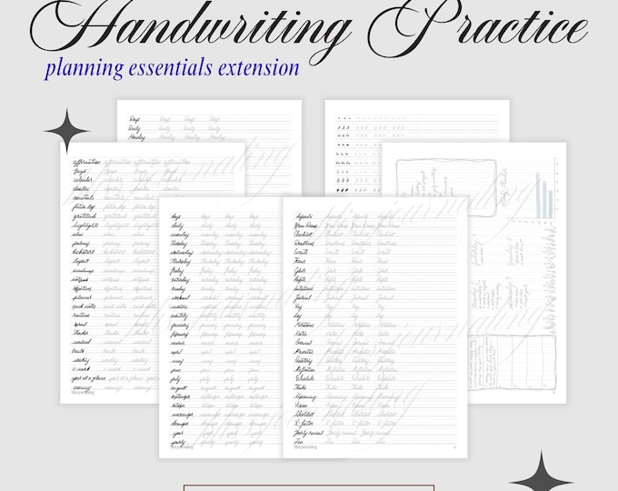Handwriting Practice Sheets for Cursive Handwriting – Planning ...