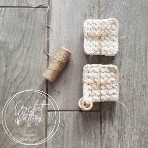 Even Moss Stitch Coaster Crochet Pattern | Made By KayleeKnots | Two Styles | Beginner