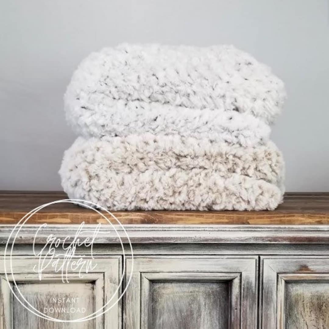 Softest Blanket Crochet Pattern Faux Fur Blanket Beginner Friendly Made