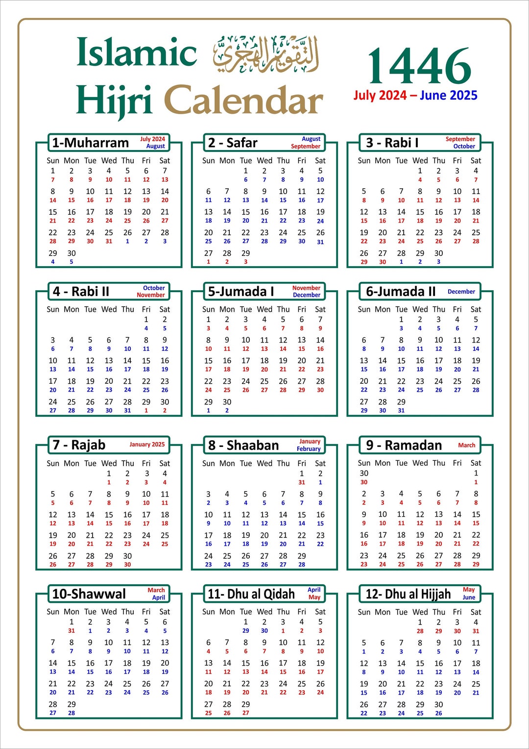Hijri Calendar 2025 Bohra Farah Jenelle Hijri Calendar 2025 Bohra Farah Jenelle