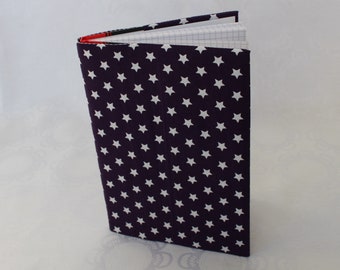 Notebook case, calendar case A5 - Stars purple