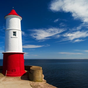 Berwick Leuchtturm - 10x8 signierter und gerahmter Fotodruck