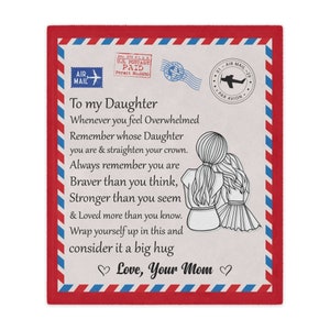 Para minha filha da mãe endireite sua coroa manta minky vermelha 50x60