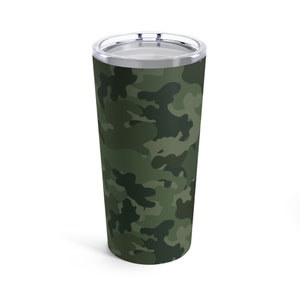 Green Camo Tumbler 20oz