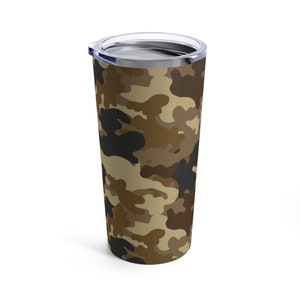 Brown Camo Tumbler 20oz