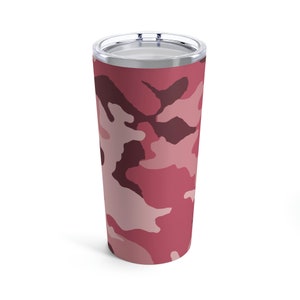 Pink Camo Tumbler 20oz