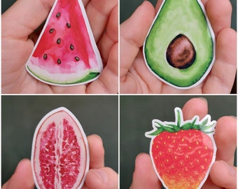 Stickers fruits set