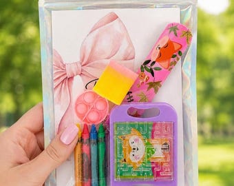 Kids Activity Pack -  Flower Girl Gift - Wedding Activity Book , Personalized Wedding Coloring Book, & Ring Bearer Gift -