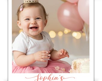 Recuerdos de fiesta con foto magnética para primer cumpleaños, recuerdos de bautizo, imanes personalizados