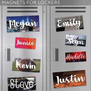 Personalized Locker Magnet: Custom Name Refrigerator Decor