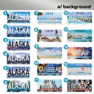 Alaska Cruise Door Magnet Decoration for Cruise Ships Custom Cruise Door Sign Magnets, Family Cruise Magnets. Alaska Cabin Door Magnets. image 3