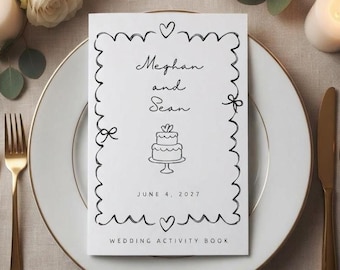 Wedding Coloring Book - Wedding Activity Book - Kids Wedding Activity Pack, Children's Wedding Activity Book Kids Reception Table Activities