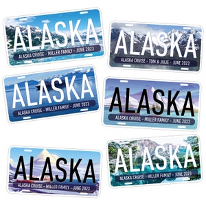 Alaska Cruise Door Magnet Decoration for Cruise Ships Custom Cruise Door Sign Magnets, Family Cruise Magnets. Alaska Cabin Door Magnets. image 1