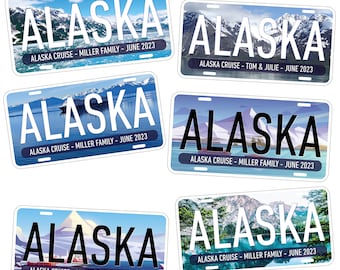 Alaska Cruise Door Magnet Decoration for Cruise Ships Custom Cruise Door Sign Magnets, Family Cruise Magnets. Alaska Cabin Door Magnets.