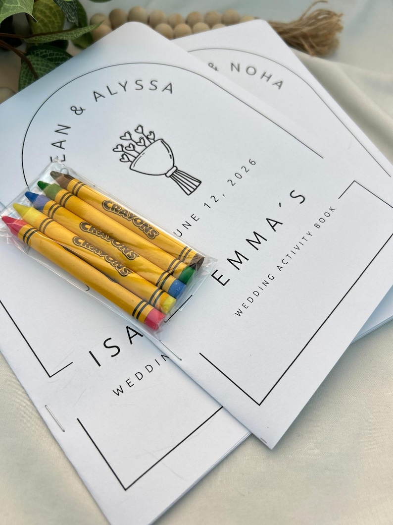Personalized Wedding Activity Book for Kids Party Favor, Wedding Coloring Activity Book for Kids Party Favor, Custom Wedding Activity Book for Kids Reception Table Favor, Kids Coloring Activity Book Wedding Party Favor, Personalized Kids Wedding Coloring Book Party Favor, Custom Children's Wedding Activity Book Table Favor, Wedding Reception Coloring Activity Book for Kids, Personalized Wedding Coloring Book for Kids Table Activity, Kids Wedding Activity Coloring Book Party Favor Custom Wedding