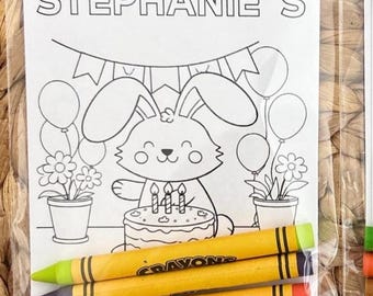 First Birthday Coloring Pack – Some Bunny Is One Party Favor - First Birthday Activity Set for Kids  Coloring Pack