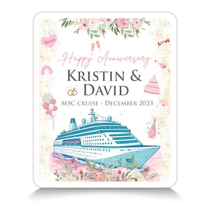 Birthday Cruise Magnets Cruise Custom Magnets Personalize Anniversary Cruise Magnet, Birthday Cruise Decorations Cabin Door Magnets / CM10