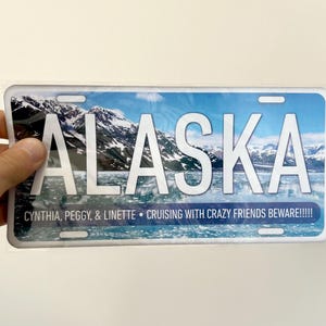 Custom Alaska cruise door magnet, travel souvenir and cabin decoration