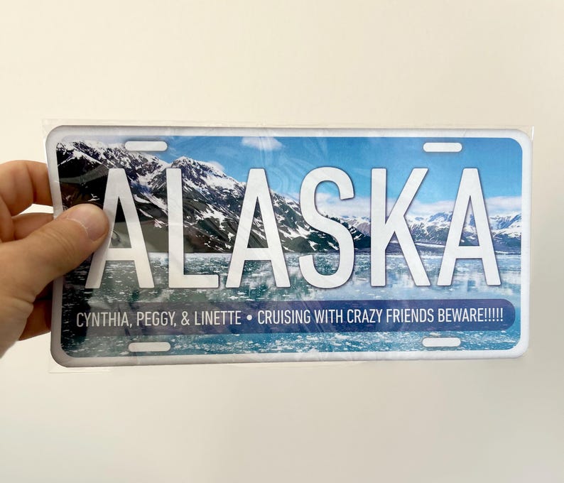 Custom Alaska cruise door magnet, travel souvenir and cabin decoration