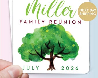 Family Reunion Favors - Custom Family Reunion Magnets: Custom Family Tree Party Favor