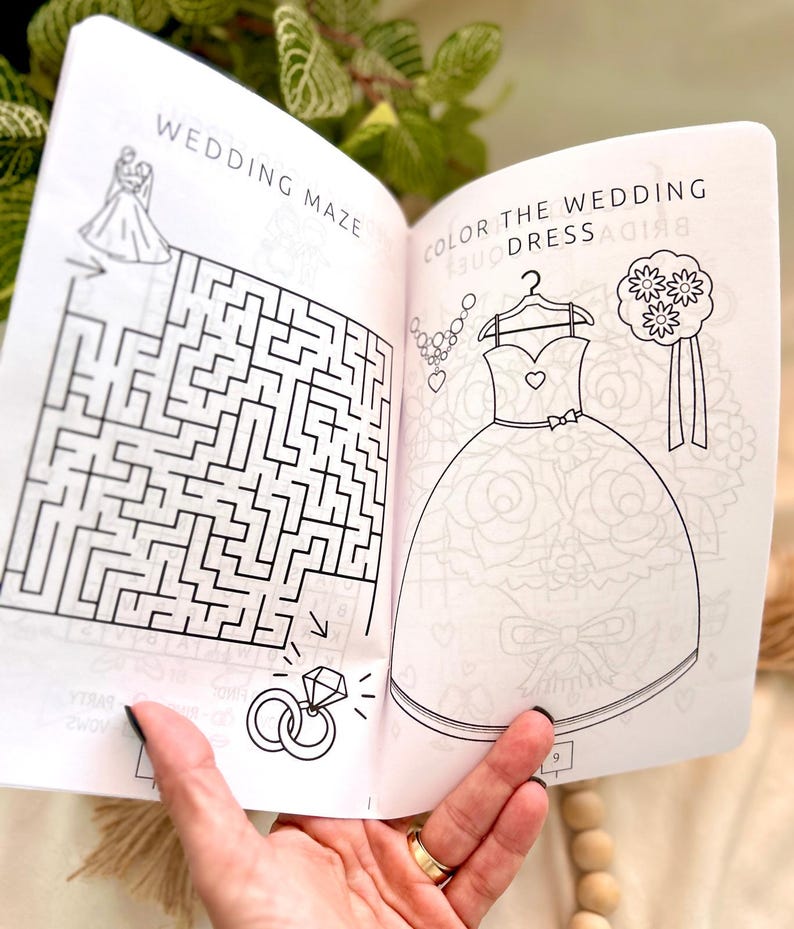 Personalized Wedding Activity Book for Kids Party Favor, Wedding Coloring Activity Book for Kids Party Favor, Custom Wedding Activity Book for Kids Reception Table Favor, Kids Coloring Activity Book Wedding Party Favor, Personalized Kids Wedding Coloring Book Party Favor, Custom Children's Wedding Activity Book Table Favor, Wedding Reception Coloring Activity Book for Kids, Personalized Wedding Coloring Book for Kids Table Activity, Kids Wedding Activity Coloring Book Party Favor Custom Wedding