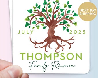 Family Reunion Magnets - Personalized Family Reunion Party Favors - Custom Family Tree Magnet