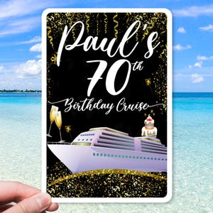 Custom Cruise Door Magnet, Birthday Custom Cruise Door Magnet, Anniversary Caribbean Cruise Cabin Magnets, Celebration Cruise door Magnet