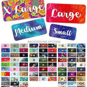 Personalized Locker Magnet: Custom Name, Glossy Finish