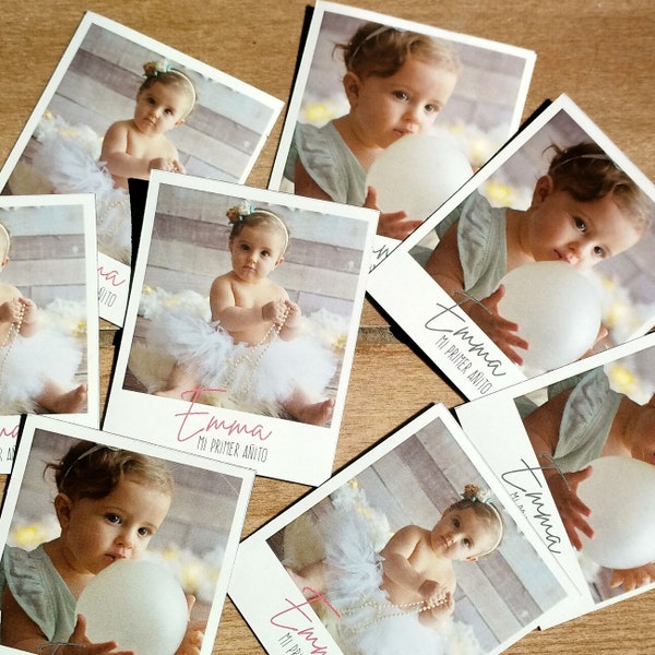 Birthday Photo Magnet. Personalized Party Favor for Birthday. First Birthday Photo Magnets. Custom Locker Magnets. Gift for Baptism.