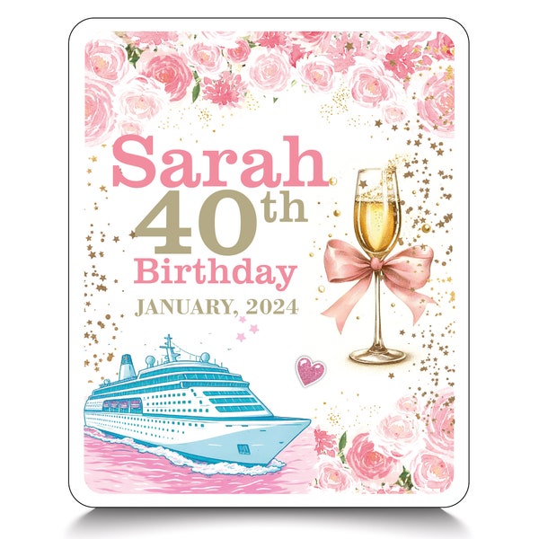 Birthday cruise door Magnets decorations  Cruise Magnets for doors Custom Magnets for Anniversary  Cruise Door Magnets Locker Magnets