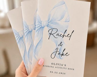 Kids Wedding Activity Book.  Personalized Wedding Coloring Book, Bridal Shower - Flower Girl & Ring Bearer Gift - Bridal Shower Favor -