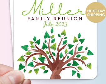 Custom Family Reunion Magnet, Personalized Fridge Magnet, Souvenir Keepsake, Family Gathering Favor, Reunion Party Gift