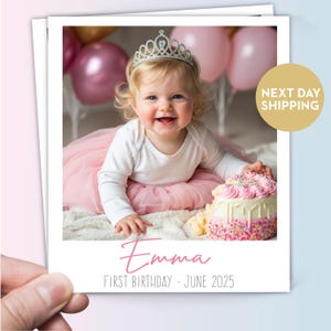 Personalized Photo Magnet: Birthday, Baptism, Graduation Party Favor