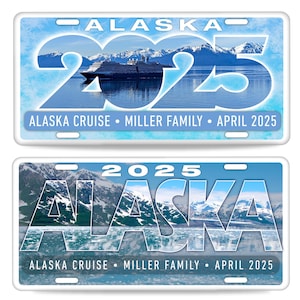 Alaska Cruise Door Magnet, Custom Name Alaska Magnet, Personalized Cruise Door Magnet, Alaska Family Cruise Magnet Personalized Door Magnets