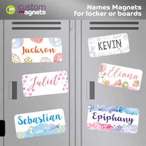 Custom Name Locker Magnet: Personalized School Accessory