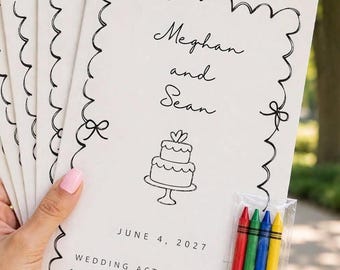 Wedding Coloring Book - Wedding Activity Book - Kids Wedding Activity Pack, Children's Wedding Activity Book Kids Reception Table Activities