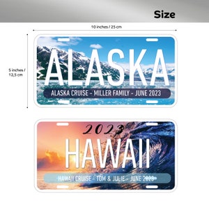 Alaska Cruise Door Magnet Decoration for Cruise Ships Custom Cruise Door Sign Magnets, Family Cruise Magnets. Alaska Cabin Door Magnets. image 4