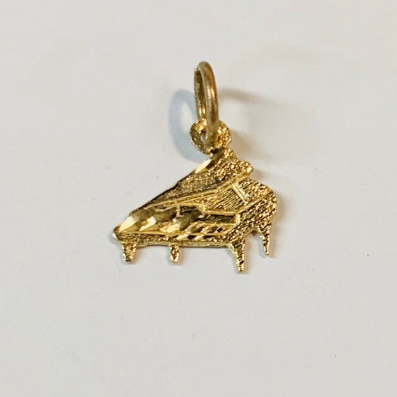 14kt Piano Charm Gold - image 2